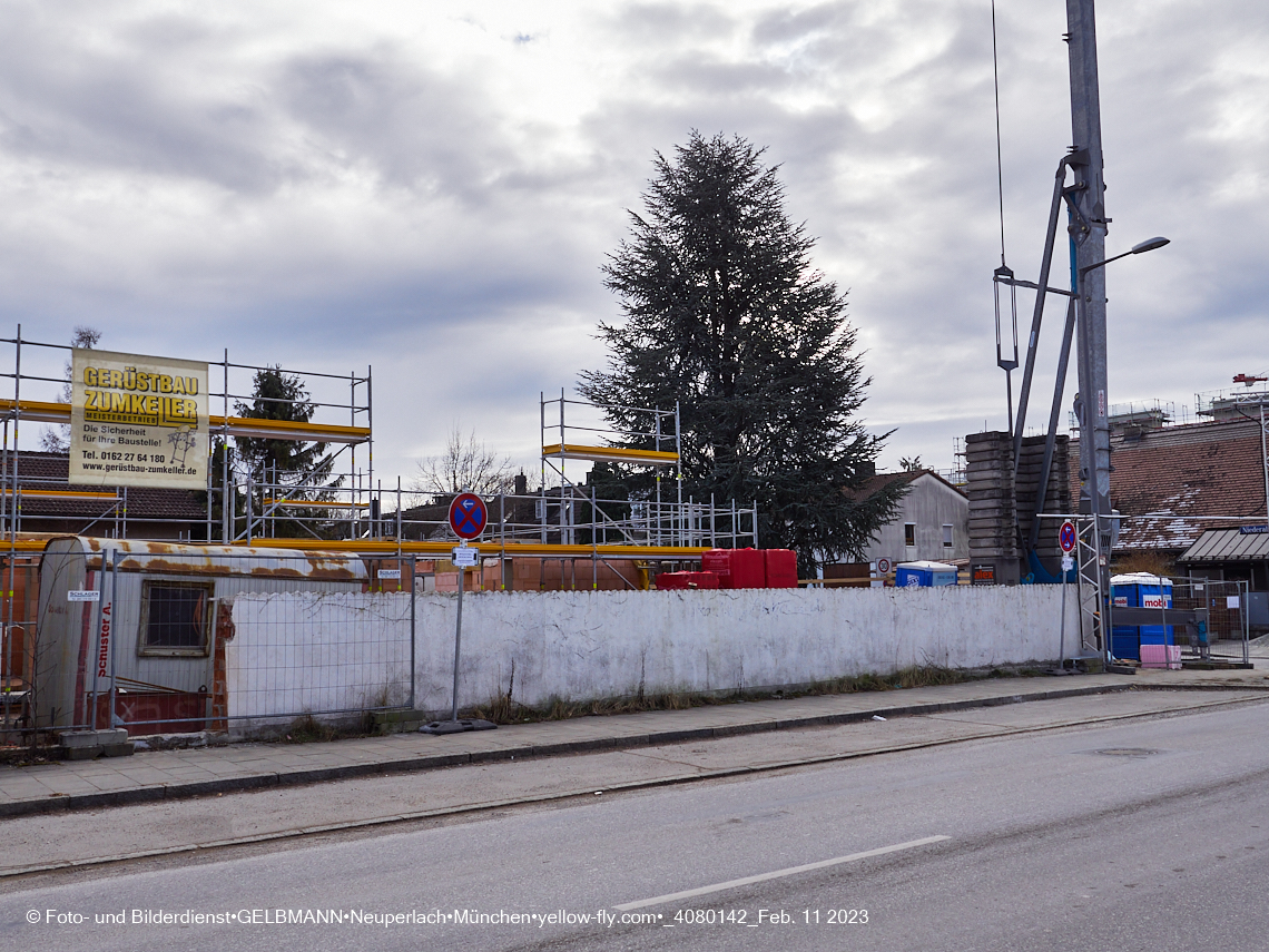 11.02.2023 - Baustelle Niederalmstraße 16 in Neuperlach